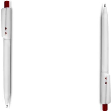 Imagem de Caneta Esferográfica Retrátil com Grip Antiderrapante, Escrita Azul, Plástico Translúcido, 10 Unidades, Design Executivo, Corpo Cilíndrico, para Escritório (Vermelho 2)