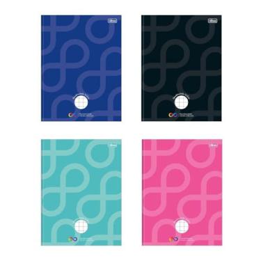 Imagem de Caderno Quadriculado 2X2 cm Brochura Capa Dura Tilibra Neuro 40 Folhas