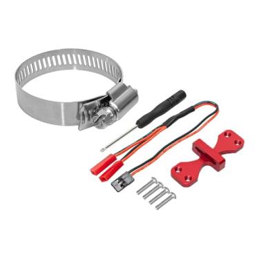 Imagem de Yunhgft Conjunto de Base E Ventoinha para Motor RC com de Resfriamento de Dissipador de Calor de Ventoinha Dupla Ajustável, Motor Elétrico em Metal, D, Vermelho