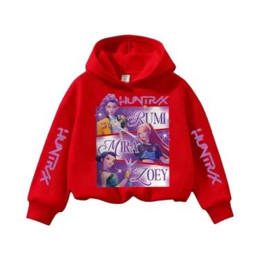 Imagem de Moletom Teenage KPop Demon Hunters Y2K De Manga Comprida, Roupa Casual