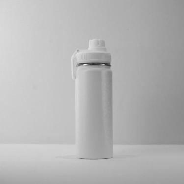 Imagem de Garrafa com Alça e Bico 570ml Parede Dupla Branca - Word Classic Imp