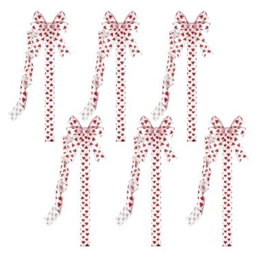 Imagem de Laços De Para Armário,6 Peças 99 cm Decoração para Festas e dos Namorados | Decorações Cozinha Laços Porta Para Festas - Aplicável A Parede Móveis Janela Casa Quarto E