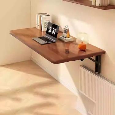Imagem de Mesa dobrável montada na parede mesa de cozinha mesa de parede dobrável lavanderia mesa de parede dobrável mesa flutuante economia de espaço para sala de jantar estudo cozinha escritórios quartos