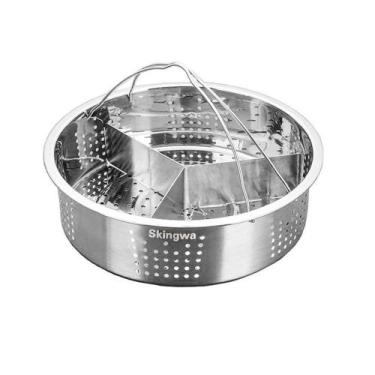 Imagem de Cesto para Vapor Skingwa para Instant Pot com Suporte para Ovos e Divi