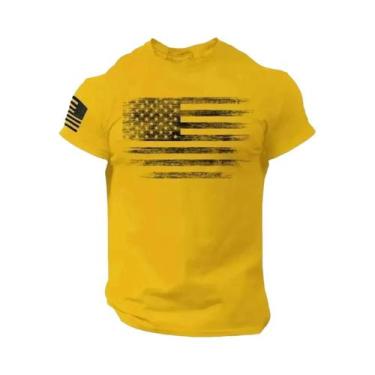 Imagem de Camiseta Masculina De Verão Para Treino Muscular, Respirável, Gola Red