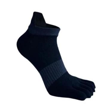 Imagem de Meias De Tornozelo Masculinas plus Size Com Cinco Dedos, Respiráveis, 