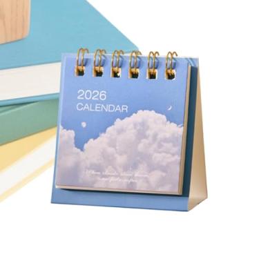 Imagem de Calendário de mesa 2026 | Mini planejador - Calendário de mesa pequeno em pé | para o dos Pais, Natal, Ano , Escritório em casa, escola, homens, mulheres, colegas de trabalho, funcionários e