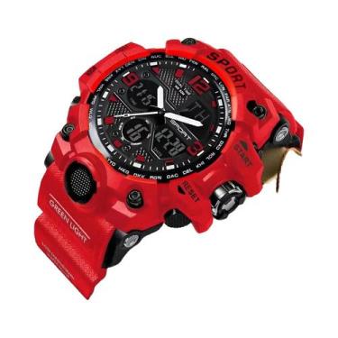 Imagem de Relógio Digital Esportivo Preto Para Meninos Adolescentes, Tendência D