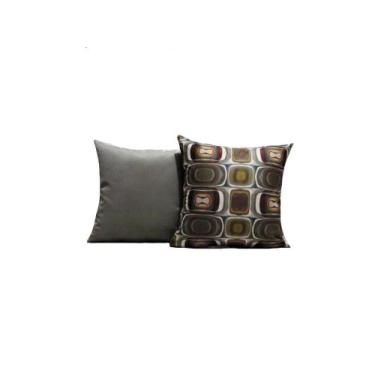 Imagem de Capas de Almofadas 55x55 Tecido Veludo Estampado Conjunto 2 Peças - Na