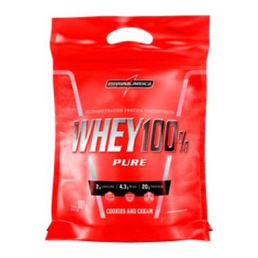 Imagem de whey 100%  pure integralmedica 907g -refil- Cookies