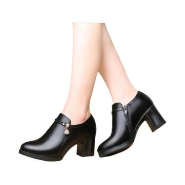 Imagem de Botas De Salto Alto Em material sintético Preto Para Mulheres, Clássic