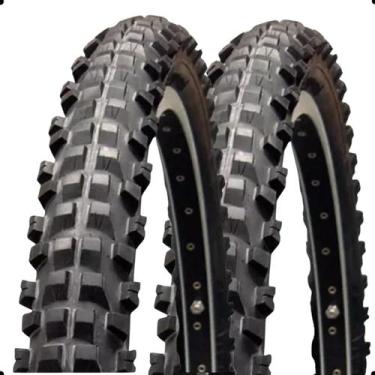 Imagem de Par Pneu Bicicleta Aro 26x2.30 Vee Rubber Stout MTB Freeride Downhill 