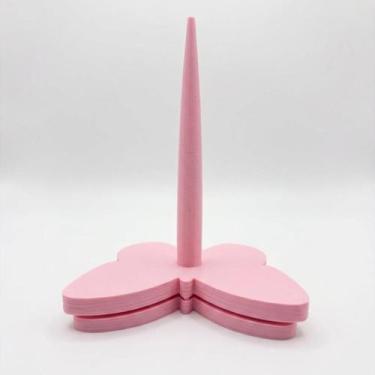 Imagem de Suporte Giratorio Para Croche Novelo Barbante Formato Borboleta - FLEX