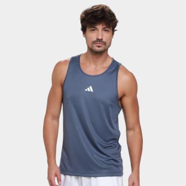 Imagem de Regata Adidas Treino Básica Masculina, Marinho, M