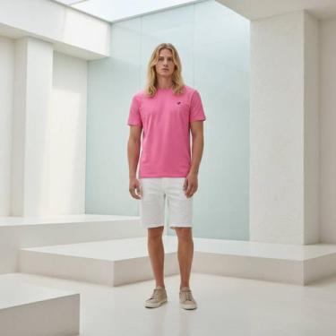 Imagem de Camiseta Masculina Voker 100 Algodão Premium Corte Slim Toque Macio e 