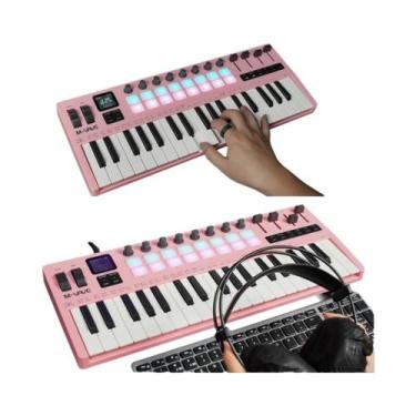 Imagem de Controlador MIDI De 37 Teclas Com Sintetizador Integrado, 16 Pads RGB 