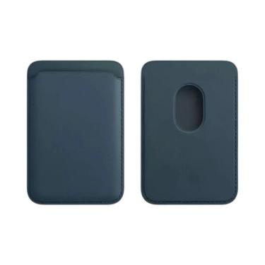 Imagem de Capa Magnética de Couro para iPhone 16 Pro Max 15 14 13 12, Porta Cart