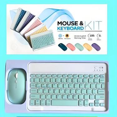 Imagem de Kit Teclado e Mouse Slim Bluetooth Sem Fio para Tablet Galaxy Tab S6 L
