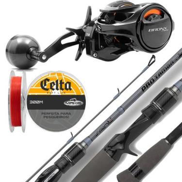 Imagem de Carretilha Bronx 300P Vara Carbono Im6 2,40 Linha Soft 0,33M Lado da M