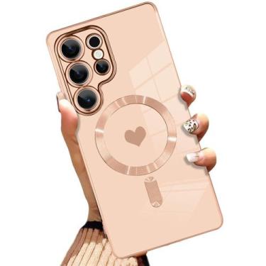 Imagem de Capa Magnética AIGOMARA para Samsung Galaxy S25 Ultra - Rosa