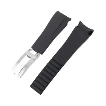 Imagem de Pulseira De Silicone De 20mm Para Relógio Rolex DAYTONA SUBMARINER Yac