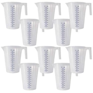 Imagem de Jarra Graduada 5L Escala Alto Relevo 10 Unidades Branco Bremen