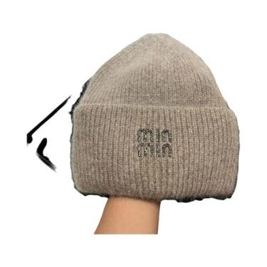 Imagem de Gorro De Malha Quente E Aconchegante Estilo Coreano Com Borda Dupla Gr