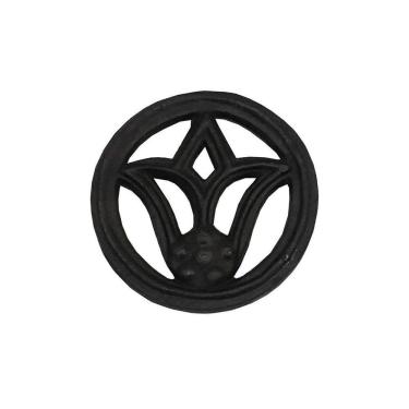 Imagem de Rosácea Decoração de Ferro Flor de Lírio Grade Portão 15cm