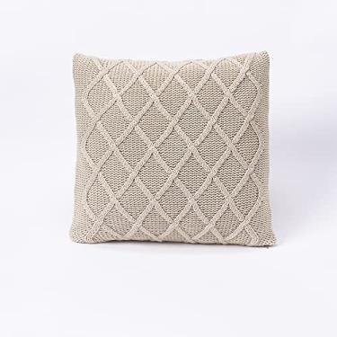 Imagem de Capa de Almofada Trico 40x40cm Sala Sofa Cama Tricot Paris