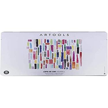 Imagem de Lapis Cor Aquarell, 36 Cores + Pincel Estojo, Artools
