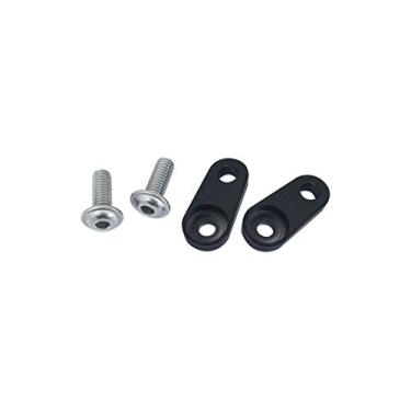 Imagem de Kuryakyn Acessório de iluminação de motocicleta 2836: Placa de montagem C para Evo com parafusos M6 x 16 mm para Kellermann Atto, Micro S, Losango S Luz de seta, preta, 1 par