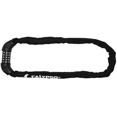 Imagem de Cadeado Corrente Bicicleta Com Segredo Em Aço Calypso 1mx6mm Preto