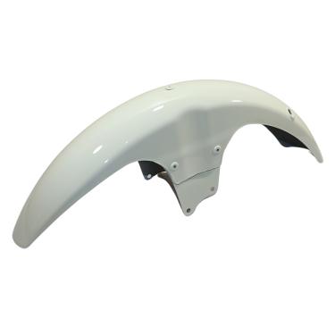 Imagem de Paralama Dianteiro Honda Cg 125 1983 1985 Branco Com Suporte