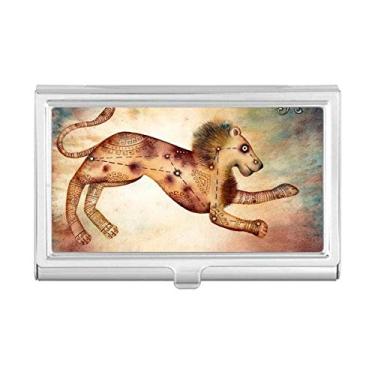 Imagem de Julho August Leão Constelação Zodíaco Porta-cartões Carteira de bolso