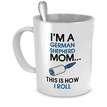 Imagem de Caneca de pastor alemão - I'm A German Shepherd Mom - This Is How I Roll - Canecas de pastor alemão - Pastor alemão