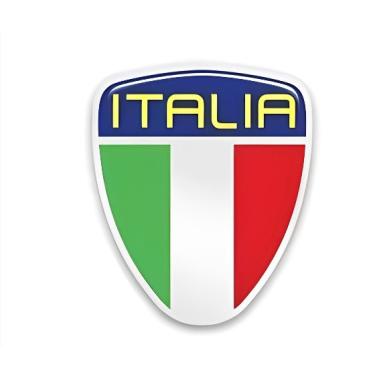 Imagem de Emblema Escudo Italia com Moldura Alto Relevo