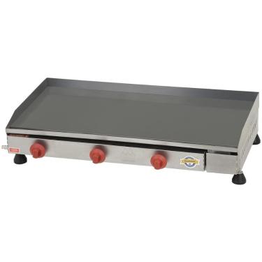 Imagem de Chapeira Chapa Para Lanches Hamburguer Profissional Industrial Com Gaveta 80x40