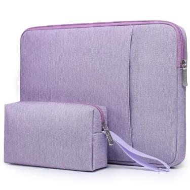 Imagem de HYZUO 13,3-14 Polegadas Capa para Notebook para MacBook Pro 14 M3/M2/M1 Pro/Max A2992 A2918 A2779 A2442 2021-2024, MacBook Air 13 2017-2012, 13,8/13,5 Surface Laptop 7-1, Laptop Case, Lilás Púrpura