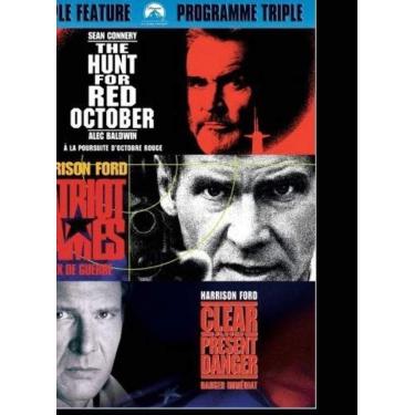Imagem de Jack Ryan Triple Feature - The Hunt For Red October / Patriot Games / Clear and Present Danger (3DVD)