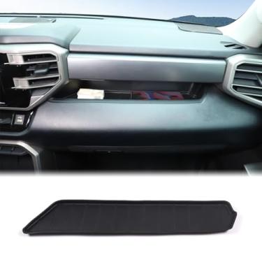 Imagem de Aunginsy Co-Pilot Bandeja organizadora de painel compatível com Toyota Tundra 2022-2024, console central de caminhão, bandeja de mesa, caixa de armazenamento do lado do passageiro, almofada de