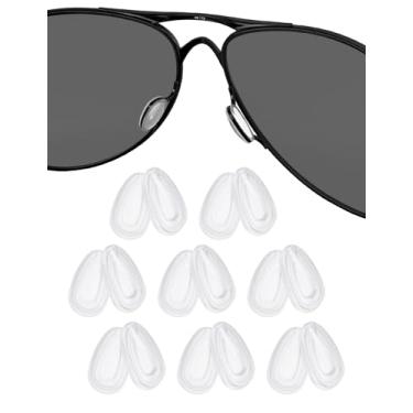 Imagem de 8 pares de protetores nasais de substituição para Oakley Feedback OO4079 | Holbrook Metal OO4123 | Crosshair New 2012 OO4060 | Elmont M L OO4119; para óculos de sol Arnette Dean AN4205