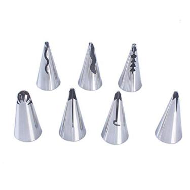 Imagem de Conjunto de Pontas de Cobertura de Flores de Qualidade Alimentar para Bolos, Sobremesas, Ferramentas de Tubulação de Aço Inoxidável Fácil de Usar e Limpar Criar Lindos Babados