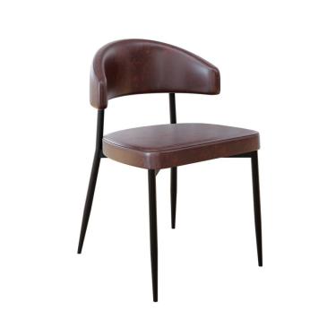 Imagem de Cadeira Bless Fixa com 4 Pés 55 X 52,5 X 77,5 Cm com 1 Unidade Café/Preto