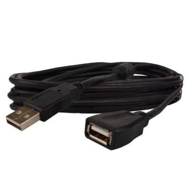 Imagem de Cabo USB 5 Metros USB 2.0 Extensor Macho Femea - Exbom