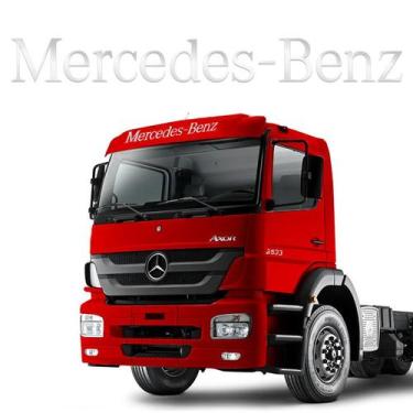 Imagem de Faixa Caminhão Mercedes-Benz Adesivo Testeira Quebra Sol - SPORTINOX, 