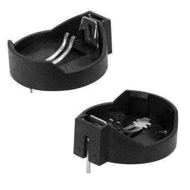 Imagem de 10x Suporte Conector Bateria Tipo Moeda Cr2016 Cr2025 Cr2032 - GREEN