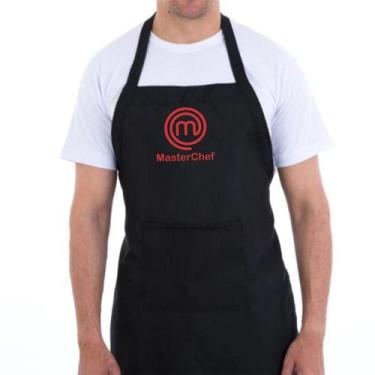 Imagem de Avental MasterChef Brasil Programa de Tv Preto - Original Camisetas