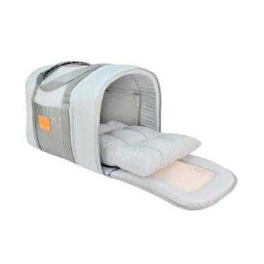 Imagem de Bolsa de Transporte Bonito pra Cachorro Cinza para Cães - Tamanho Únic