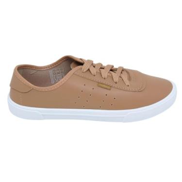 Imagem de Tênis Sapatênis Feminino Casual Moleca Ultra Conforto Básico Com Cadarço 5296.584 Nude (Nude, BR, Adulto, Numérico, 36)