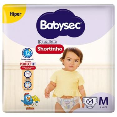 Imagem de Fralda Baby Sec Shortinho Premium Hiper Galinha Pintadinha - Babysec, 